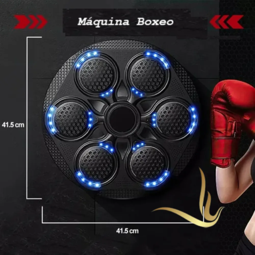 Boxing machine designed for training, featuring lights and a compact 41.5 cm diameter for effective workouts.