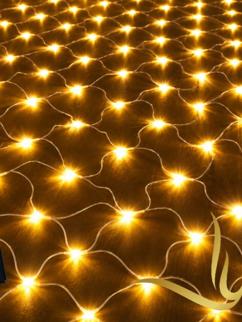 Malla LED Navideña 3x2m Solar