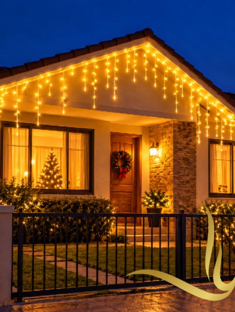 Guirnalda Cascada LED Solar 5m