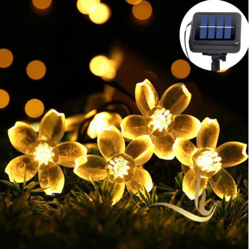 Guirnalda Flor LED Solar